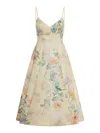 Zimmermann Illuminate Lemon Hydrangea Picnic Midi Dress