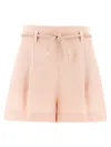 Zimmermann Pink Linen Illuminate Shorts In Pink