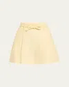 Zimmermann Illuminate Linen Shorts In Yellow