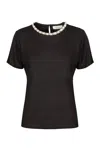 Zimmermann Illuminate Linen T-shirt In Black