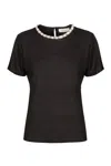 Zimmermann Illuminate Linen T-shirt In Black
