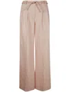 Zimmermann High Waist Silk Tuck Wide Leg Pant In Multicolor