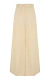 Zimmermann Illuminate Linen Wide Leg Pant In Yellow