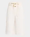 Zimmermann Illuminate Long Bermuda Shorts In Ivory