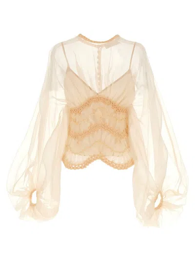 Zimmermann 'illuminate Macrame' Blouse