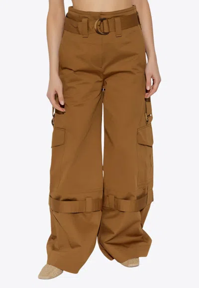 ZIMMERMANN ILLUMINATE MID-RISE CARGO PANTS