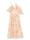 Zimmermann Illuminate Flutter Printed Dress In Neutrals