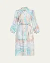 Zimmermann Illuminate Midi Shirtdress In Illuminate Midi Tunic Dress