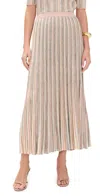 Zimmermann Illuminate Mouline Pleated Maxi Skirt In Multi Stripe