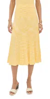 Zimmermann Illuminate Mouline Skirt Lemon In Lemon