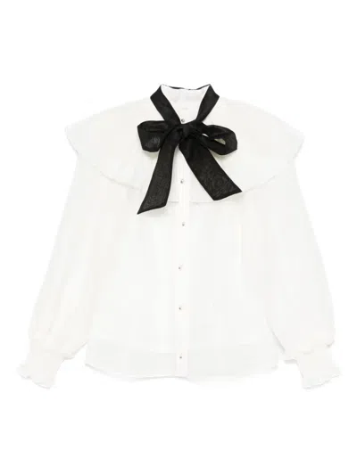 Zimmermann Illuminate Pierrot Shirt In Cream