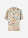 Zimmermann Beige And Light Blue Pattern Shirt In Multicolor
