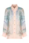 Zimmermann Illuminate Printed Viscose Shirt In Multi