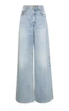 Zimmermann Illuminate Rigid High-rise Wide-leg Jeans In Blue