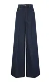 Zimmermann Illuminate Relaxed Flare Jean In Dark Wash