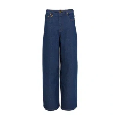Zimmermann Illuminate Relaxed Flare Jeans In Blue
