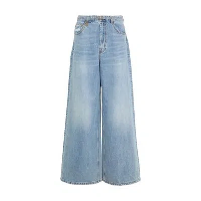 Zimmermann Illuminate Relaxed Flare Jeans In Blue