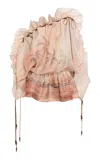 Zimmermann Illuminate Ruffle Mini Dress In Multi