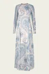 Zimmermann Illuminate Bead-embellished Paisley-print Crepe De Chine Maxi Dress