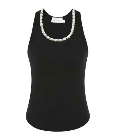 Zimmermann Illuminate Embellished Tank In Black