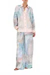 Zimmermann Illuminate Track Pant In Blue Agate In Multi