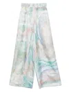 Zimmermann The Illuminate Wide-leg Trousers In Blue