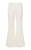 Zimmermann Illuminate Trimmed Flare Pant In Off-white