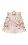 Zimmermann Illuminate Tuck Short In Multicolor