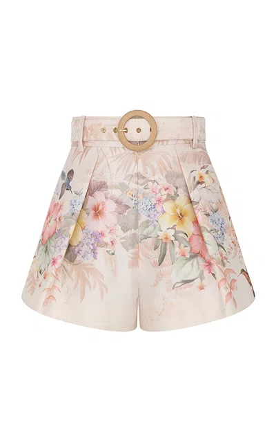 Zimmermann Illuminate Tuck Short In Off-white