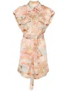 Zimmermann Illuminate Sleeveless Tunic Guava Morning In Orange