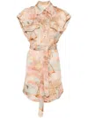 Zimmermann Illuminate Sleeveless Tunic Guava Morning In Orange
