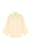 Zimmermann Illuminate Utility Shirt In Yellow