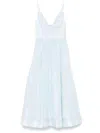 Zimmermann Womens Mint Illuminate V-neck Linen-silk Midi Dress Xs