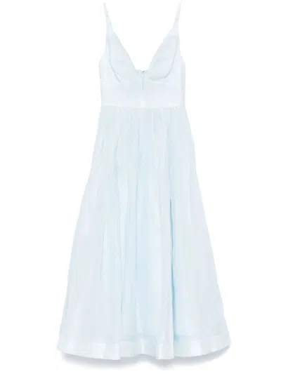 ZIMMERMANN ILLUMINATE V-NECK MIDI DRESS