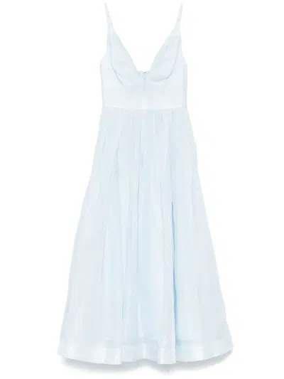 ZIMMERMANN ILLUMINATE V-NECK MIDI DRESS