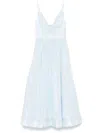 Zimmermann Womens Mint Illuminate V-neck Linen-silk Midi Dress Xs In Green