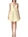 Zimmermann Illuminate Pleated Linen And Silk-blend Mini Dress