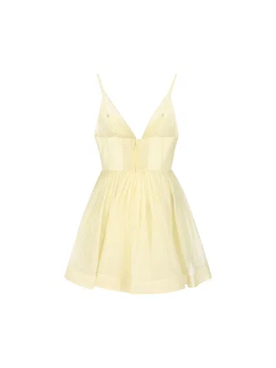 ZIMMERMANN ILLUMINATE V-NECK MINI DRESS