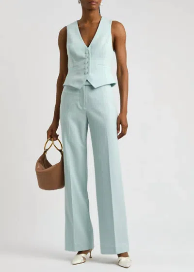 Zimmermann Illuminate Waistcoat In Sea Foam In Green