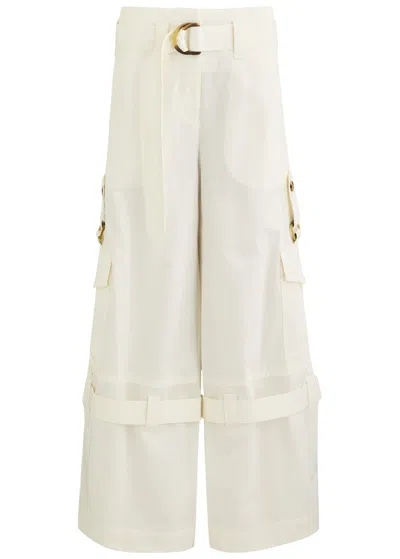 Zimmermann Illuminate Wide-leg Cargo Pants In Multicolor