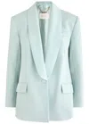 Zimmermann Illuminate Wool-blend Blazer In Light Blue