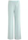 Zimmermann Illuminate Wool-blend Trousers In Light Blue
