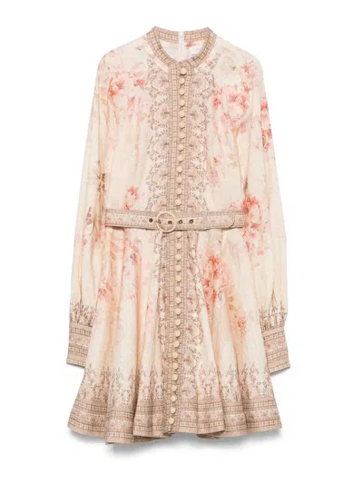 ZIMMERMANN ILLUMINATED BUTTONED MINI DRESS
