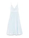 Zimmermann Womens Mint Illuminate V-neck Linen-silk Midi Dress Xs In Light Green