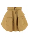 Zimmermann High-waisted A-line Skirt Belted Waist