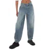Zimmermann Illustration Barrel Cotton Denim Jeans In Blue