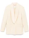 Zimmermann Illustration Shawl Tux Jacket Blazer And Suits Beige In Yellow