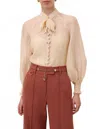 Zimmermann Illustration Buttoned Blouse In Cream In Neutral