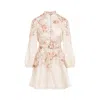 ZIMMERMANN ZIMMERMANN ILLUSTRATION BUTTONED MINI DRESS