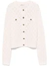 Zimmermann Illustration Cardigan In Pink
